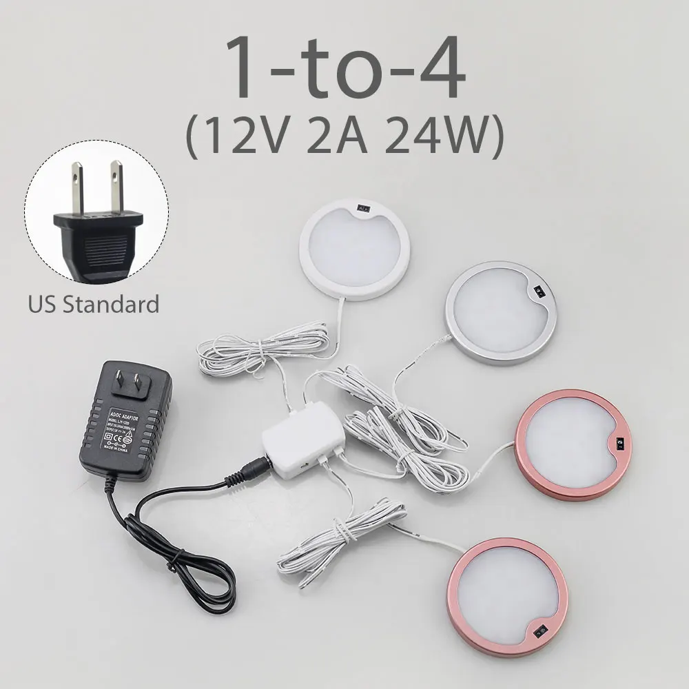 US 1 to 4 lamps PIR 12 В DC под шкаф свет кухня датчик движения светодиодный освещение для гардеробной сенсор шкаф лампа лампы для шкафов шкаф гардероб светильники шкаф освещение подсветка для кухни - Цвет: US 1 to 4 lamps