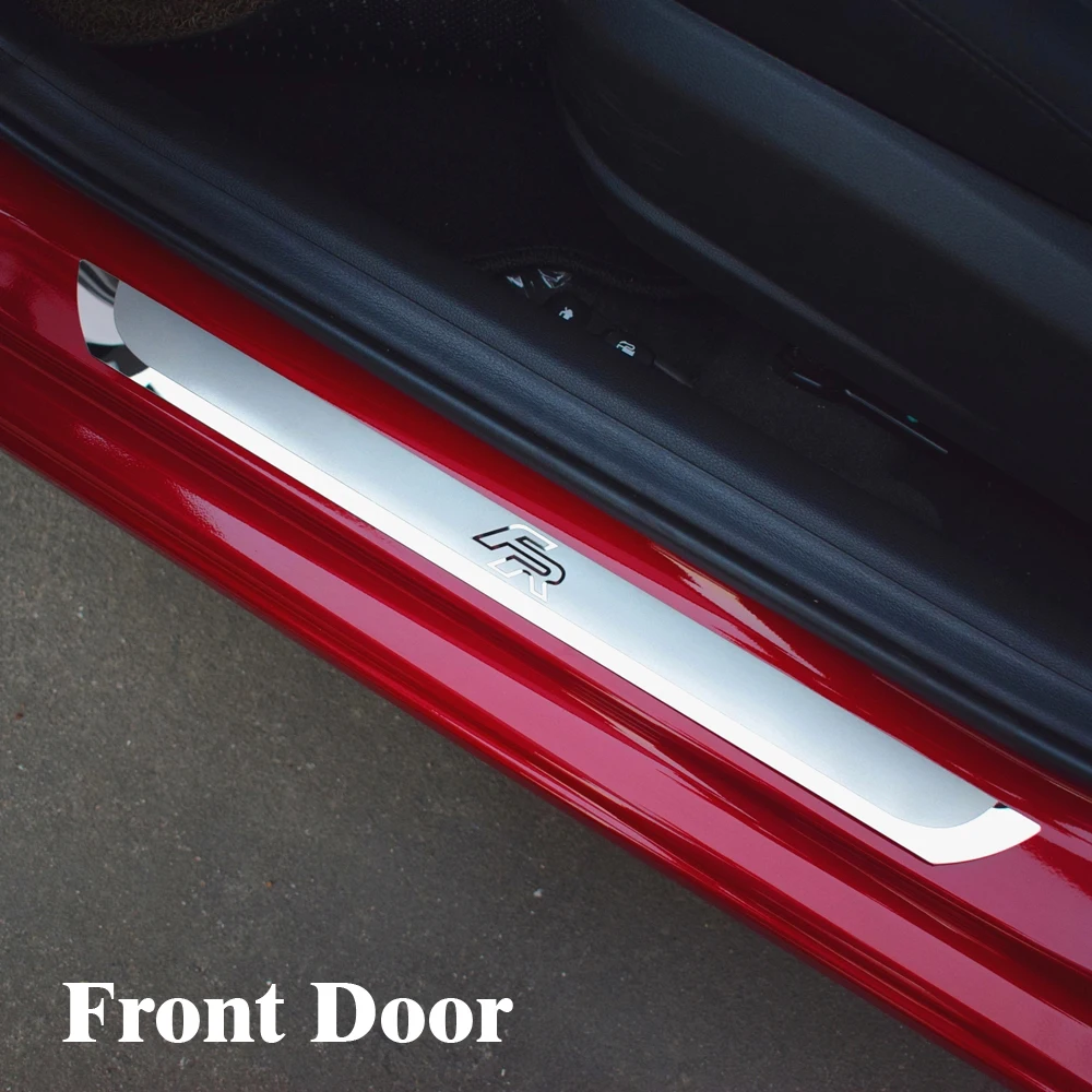 Car Stylin FR Stainless Steel Scuff Plate Door Sill Cover For SEAT LEON ARONA ATECA | Автомобили и мотоциклы