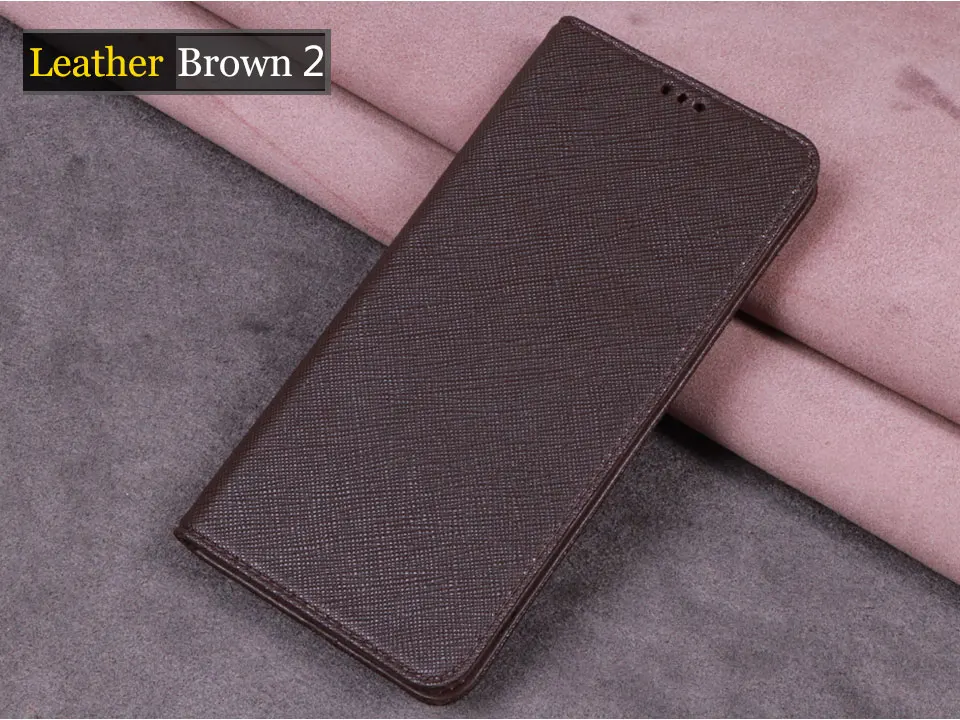 Brown 2 Роскошный кожаный чехол-книжка RYKKZ для ASUS ZenFone 5Z, чехол-подставка для мобильного телефона ASUS ZenFone 5 5Z ZS620KL, кожаный чехол для телефона - Цвет: Brown 2