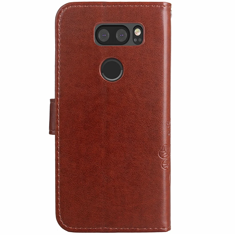 Кожаный чехол-книжка с бумажником для LG V30 H932PR 2017 мягкий силиконовый