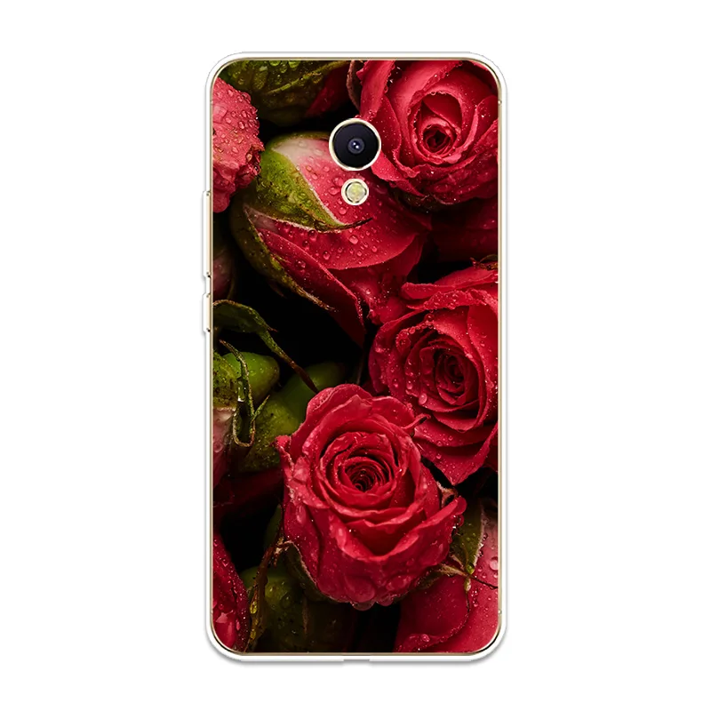 Beautiful Flowers Patterned Silicone Phone Case Couqe Fundas For Meizu M3 M5 M6 NTOE M3S M5S M5C M6S M6T Shell Soft Cover |