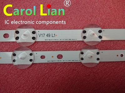 Новый комплект из 4 Светодиодный ных лент для LG 49UV340C 49UJ6565 49UJ670V V17 49 R1 L1 ART3 2862 2863