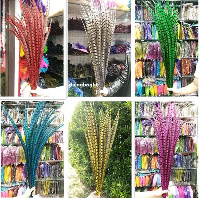 

50pcs 28-32 inche/70-80cm natural Lady Amherst Pheasant Feather pheasant feathers for carnival party costumes cosplay decoration