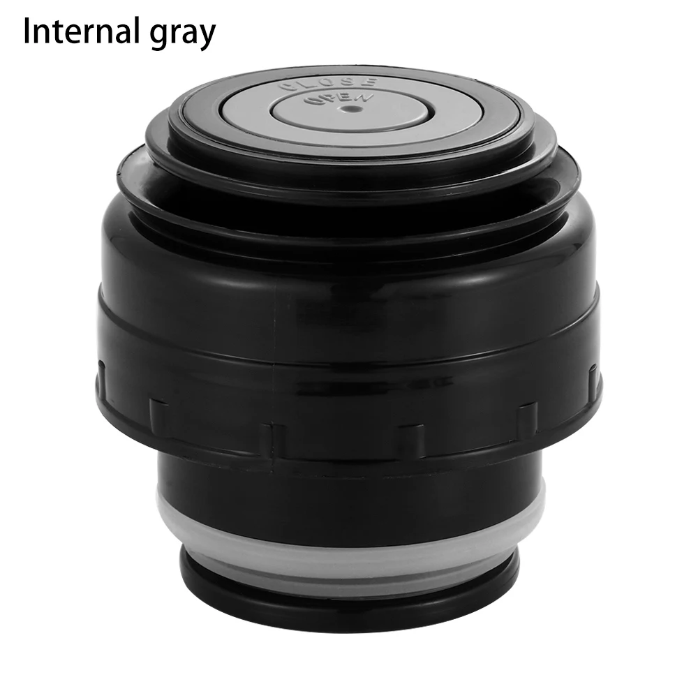 Internal gray 1 шт. новые пластиковые и силиконовые стаканы крышки заглушки для бутылок из нержавеющей стали, вакуумные бутылки из пробки для путешествий, термальные принадлежности для стаканов 5,2 см - Цвет: Internal gray