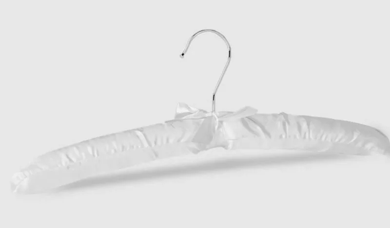 Белый цвет Пастельная сатиновая одежда платье рубашка блузка вешалка (20