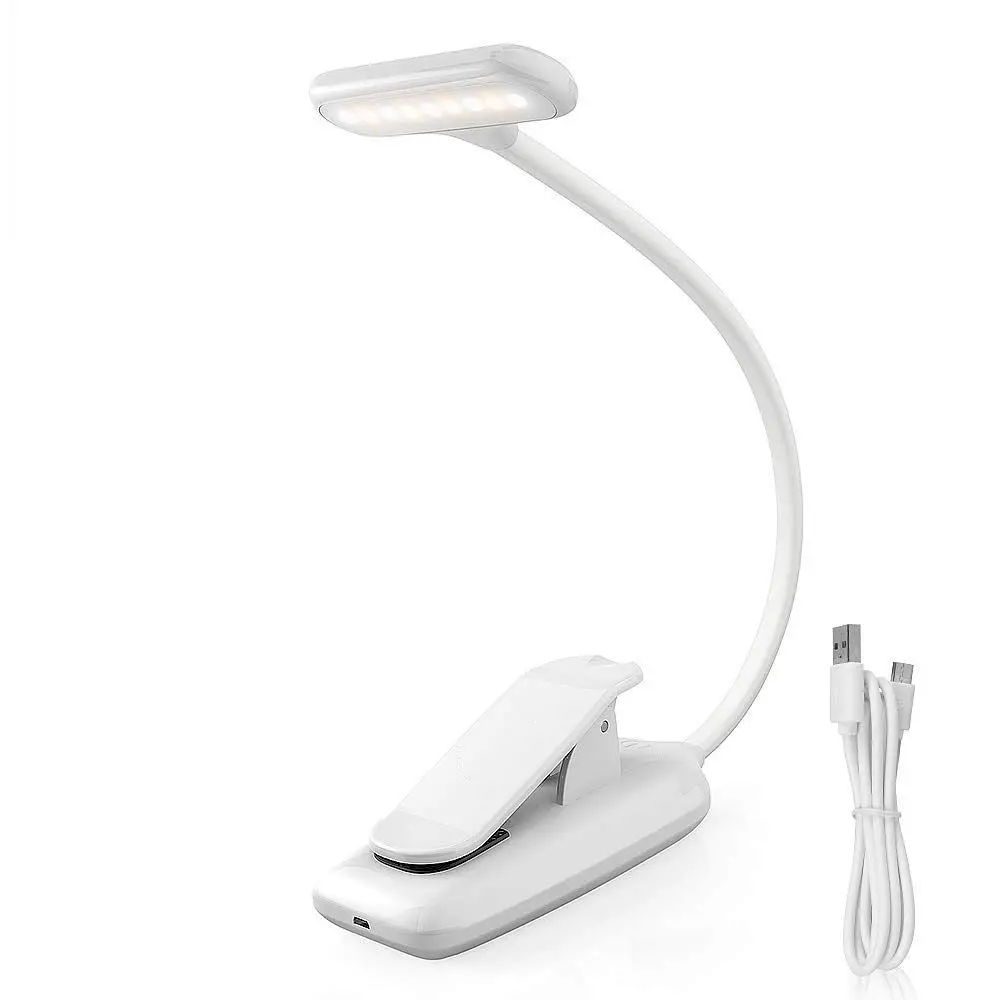 LED Book Lights Rechargeable Clip On Light 3 Lighting Modes 9 LEDs Eye Protection Reading Lamp Up to 40 Hours | Освещение