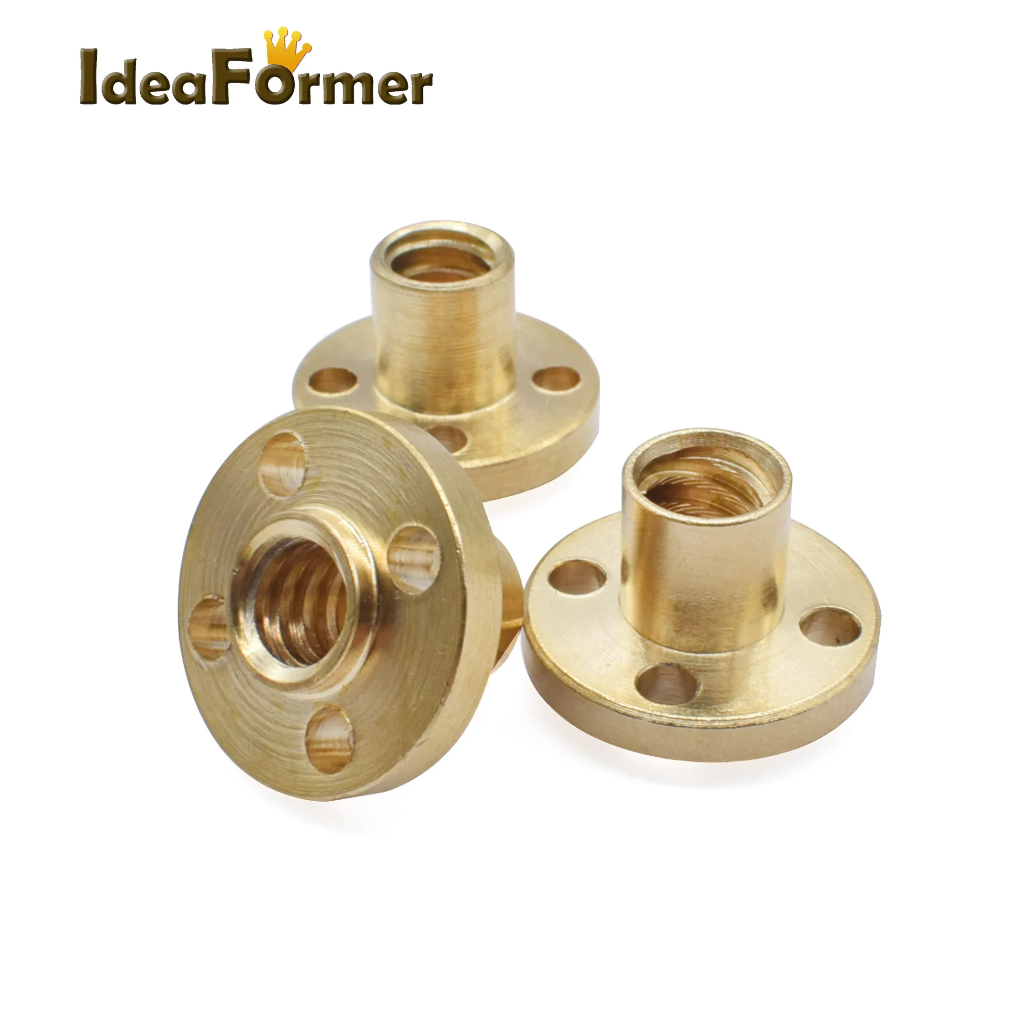 

T8 Lead Screws Trapezoidal Nuts Diameter 8mm Pitch 2mm Lead 2mm 4mm 8mm Brass Nuts For 3D Printer Parts Stepper Motor Lead Screw
