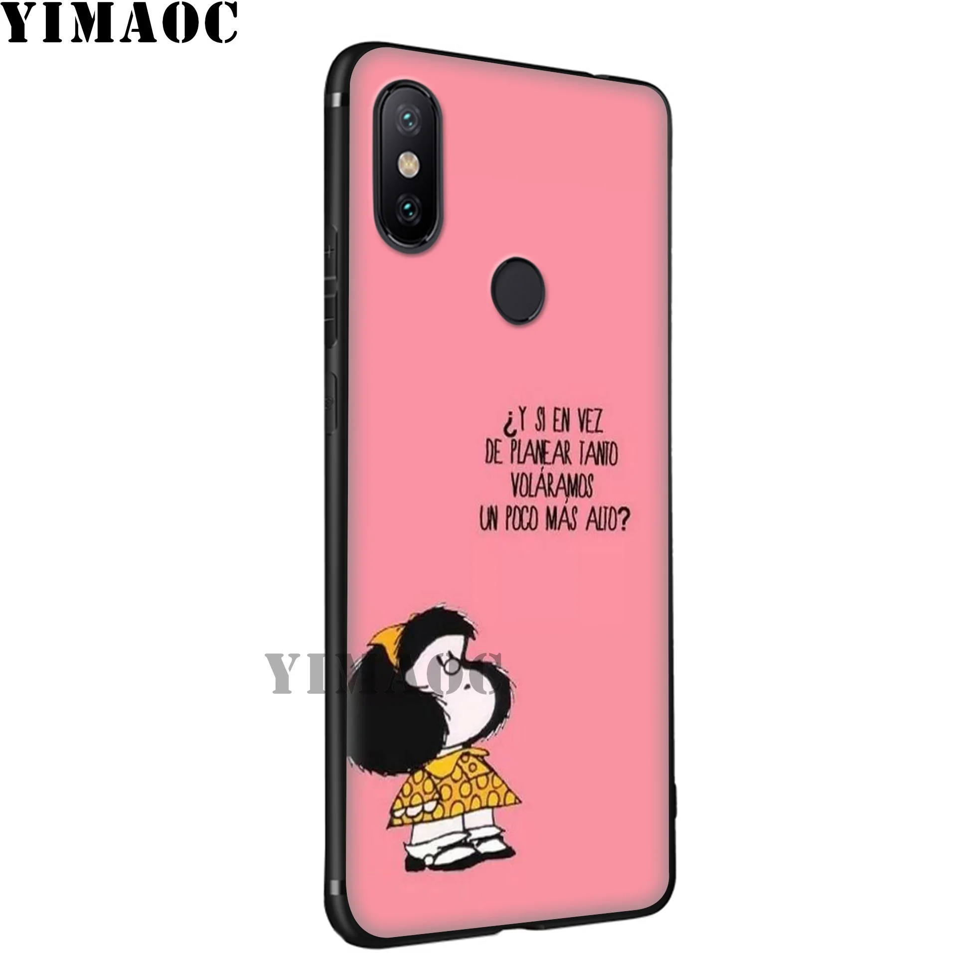 YIMAOC Mafalda Cute Cartoon Soft Case for Xiaomi Mi 9T 9 8 Se 6 MAX 3 A1 A2 Lite MiA1 MiA2 CC9E CC9 6X 5X POCOPHONE F1 |