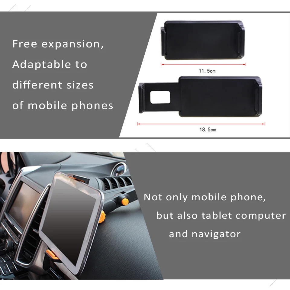 Автомобильный держатель телефона gps кронштейн для Ford Focus MK2 VW Polo Golf 4 Passat B6 B5 B7 B8 Toyota Corolla Yaris Skoda Octavia Fabia