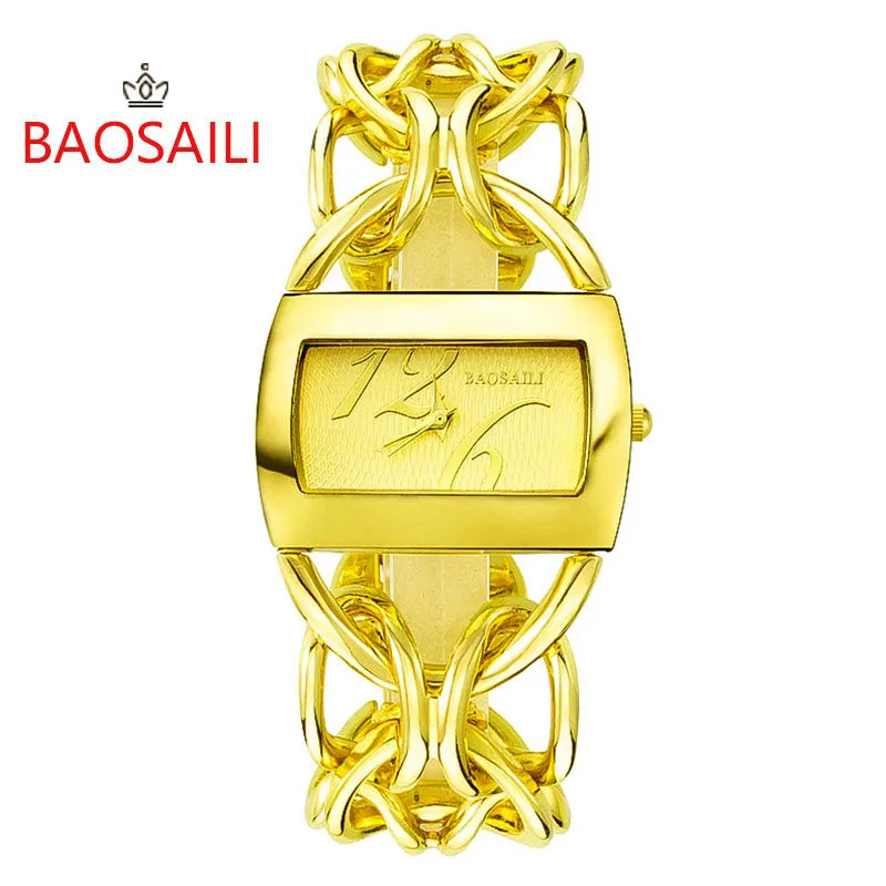 BAOSAILI Фирменная Новинка модные женские туфли Элитный бренд часы цепи женское