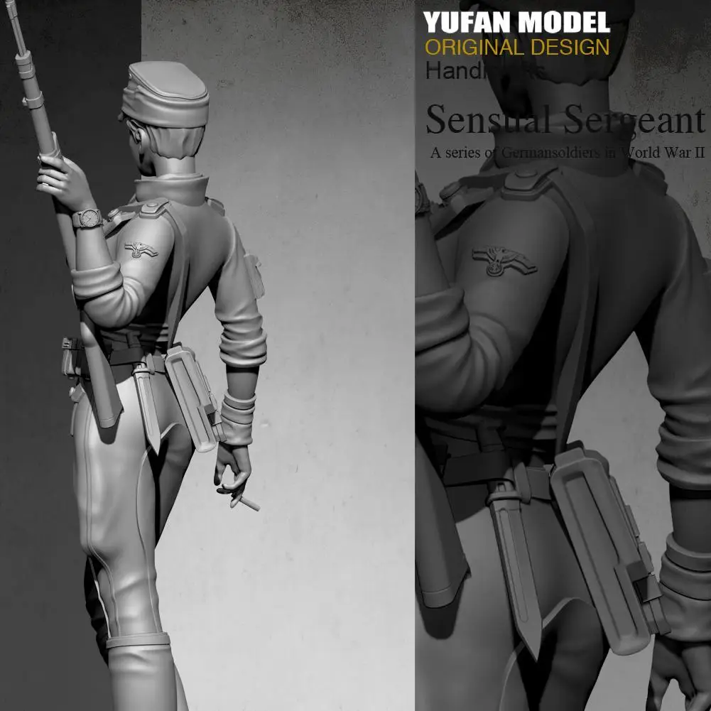 1/35 50 мм Женский Снайпер смолы фигурки солдат модель комплект красота стрелок Неокрашенный комплект Самостоятельно собранный
