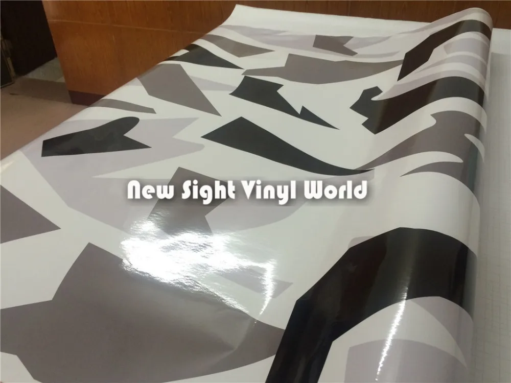 Виниловая пленка Arctic Urban для снега виниловая автомобиля Стайлинг Camouflage Pixel