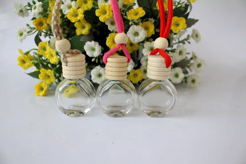 6 мл Простой Круглый автомобильный подвесной парфюм аксессуары пустой флакон для