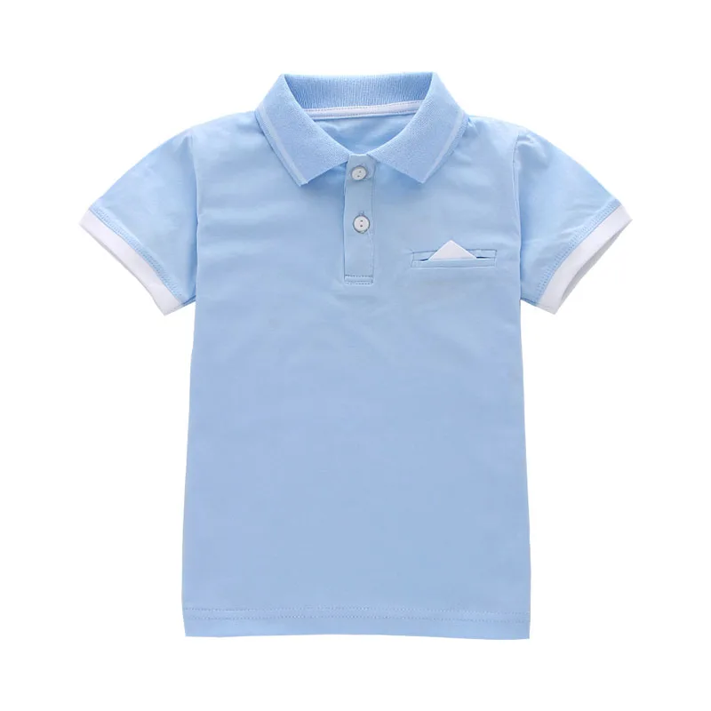 Футболка для маленьких мальчиков популярные однотонные футболки с короткими