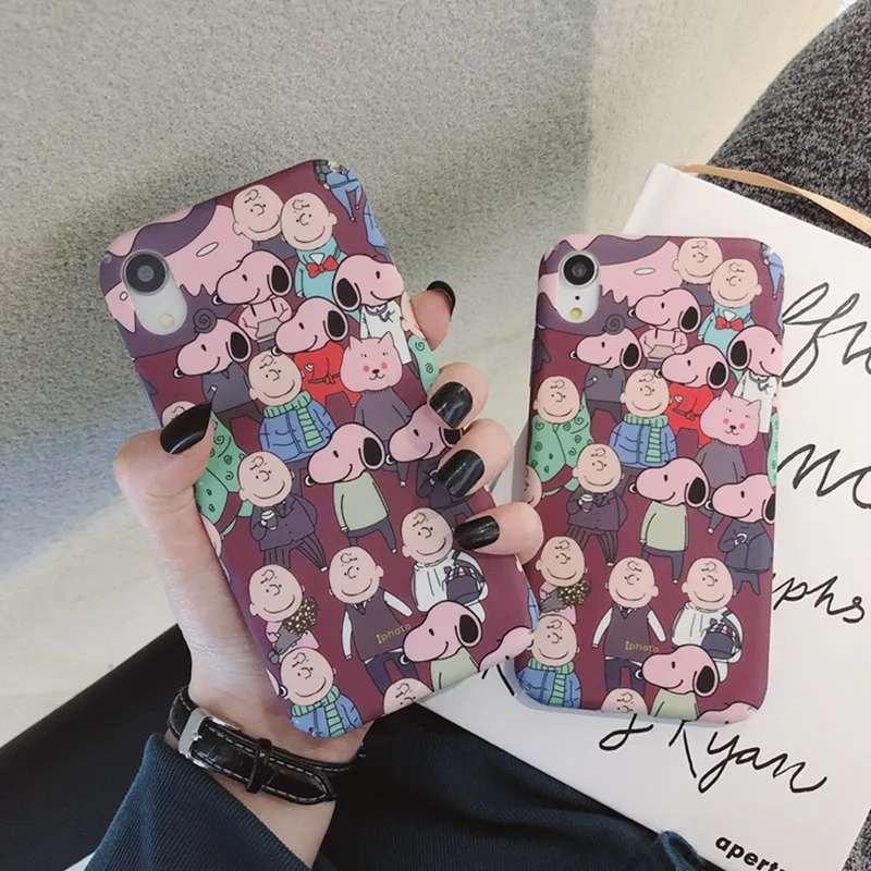 Чехол для iphone 6 s 7 8 Plus жесткий чехол с рисунком из мультфильма Все включено XS Max XR X |