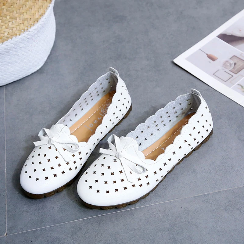 Женские туфли на плоской подошве удобные дышащие Нескользящие с мягкой подошвой