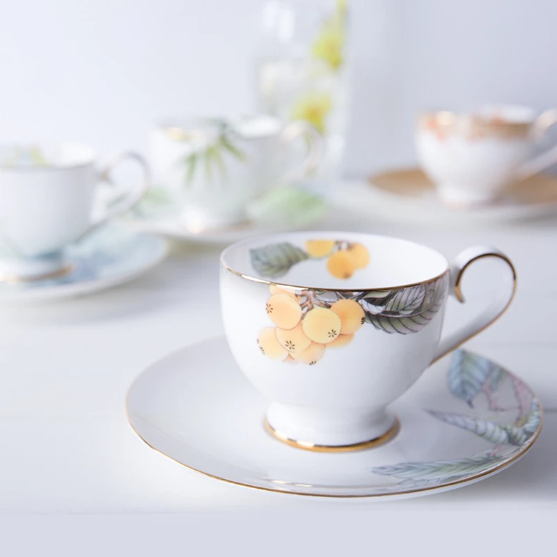 210 мл Элегантный Китайский Сельский Стиль Классический Костяного Фарфора Чашка