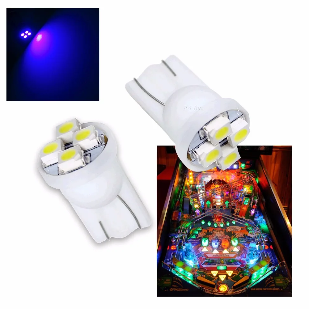 Светодиодная лампа 10 шт. x 6 3 в 4SMD 3528 T10 194 W5W фиолетовый цвет | Автомобили и