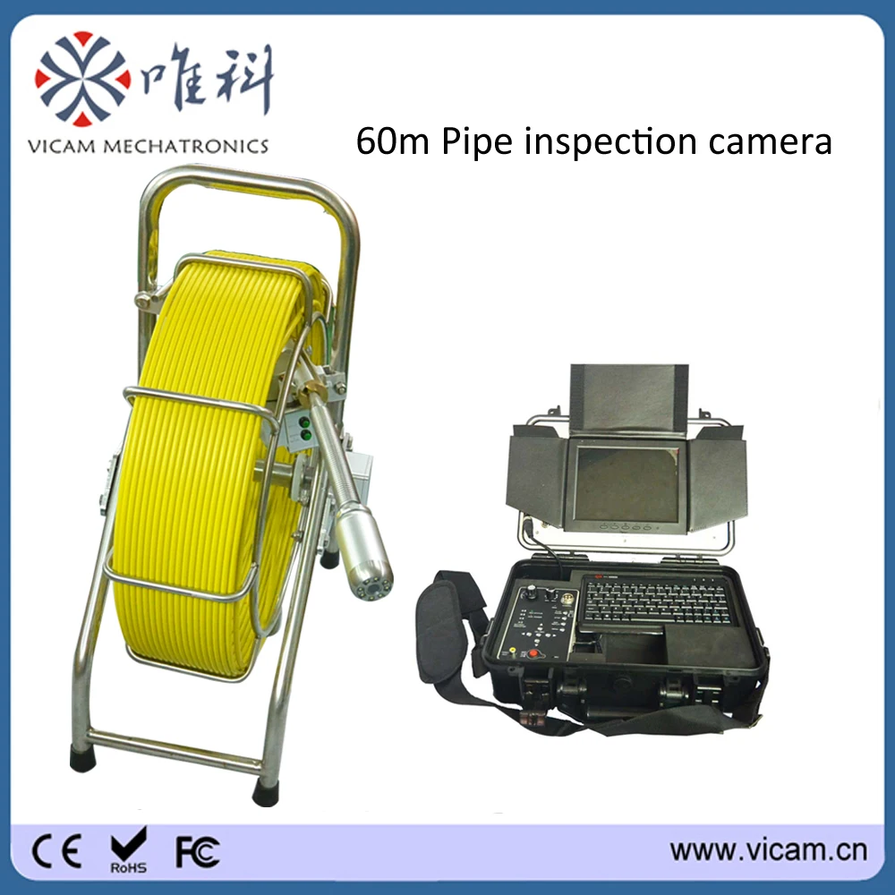Камера наблюдения за канализационной линией Vicam кабель 60 м камера дренажом с