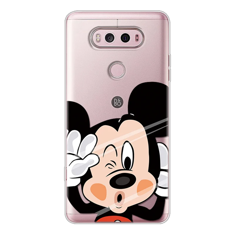 С милым мультипликационным принтом для LG G4 G5 G6 Q6 K4 K5 K8 K10 V20 V30 X Мощность 2 G8 чехол thinq силиконовый ультра прозрачный мягкий силиконовый чехол из ТПУ с отделениями для карт Coque