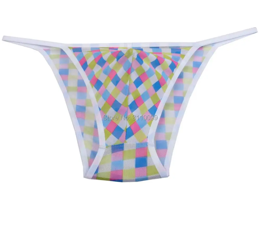 Пикантное Мужское нижнее белье из прозрачной микросетки трусы прозрачные