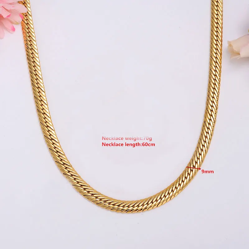Золото Аутентичные 18 К SOLID GOLD FINISH Мужская КУБИНСКИЙ звено цепи цепочки и ожерелья