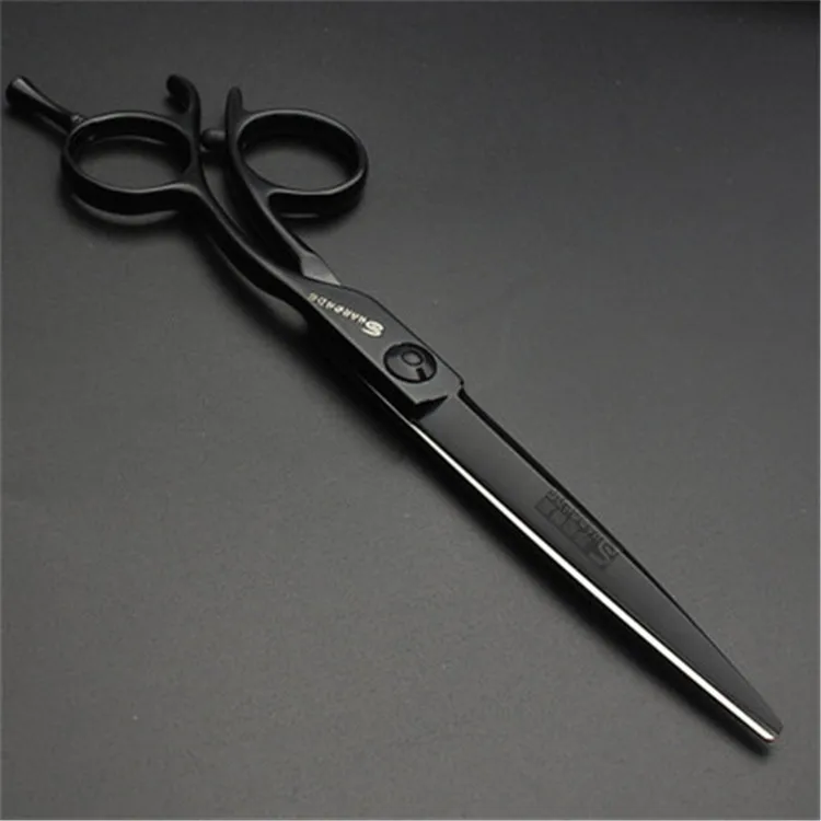 black 6inch cut Высококачественные ножницы для стрижки домашних животных, ножницы для грумера 6 5,5 6,5 дюймов, японские 440c ножницы для стрижки кошек, ножницы для стрижки, набор, Парикмахерская Стрижка - Цвет: black 6inch cut