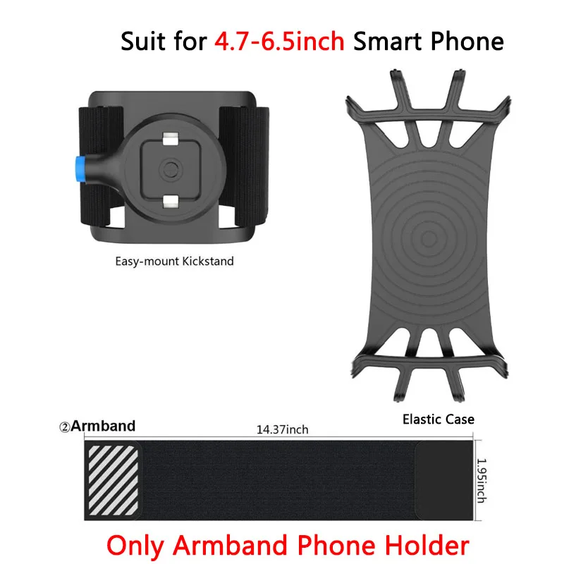 Only Armband 4,7-6,5 дюймов БЫСТРОРАЗЪЕМНАЯ сумка для бега, держатель для телефона, браслет унисекс/напульсник, ремень для бега, для велоспорта, тренажерного зала, нарукавная сумка для iPhone - Цвет: Only Armband