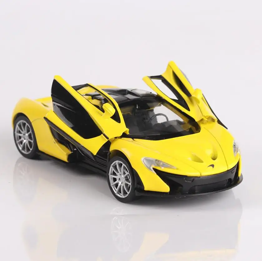 1/32 Diecasts & Toy Vehicles McLaren P1 модель автомобиля со звуком и светильник коллекция