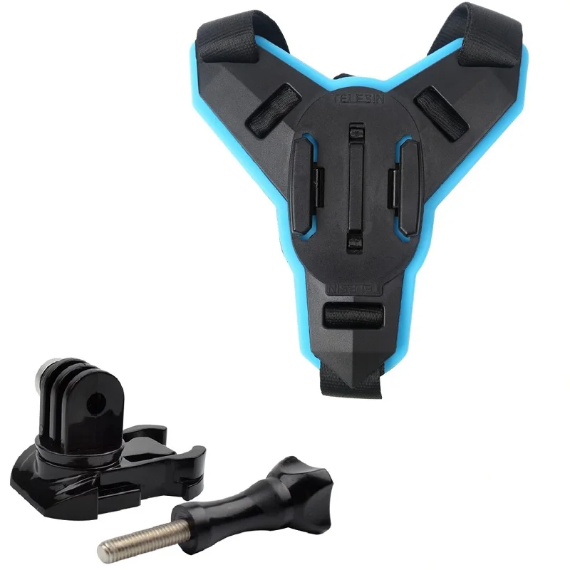 C package Аксессуары для Gopro Hero 8 7 6 5 мотоциклетный шлем передний подбородок фиксированный кронштейн адаптер для Xiaomi Yi 4K Insta360 eken SJCAM - Цвет: C package