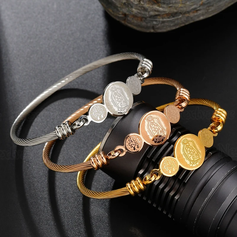 Винтажные браслеты манжеты Nextvance из нержавеющей стали с винтажными золотыми