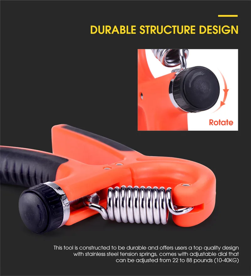 FAVSPORTS 1 Набор 5 60 кг Регулируемый тяжелый захват для кисти предплечья рукоятка