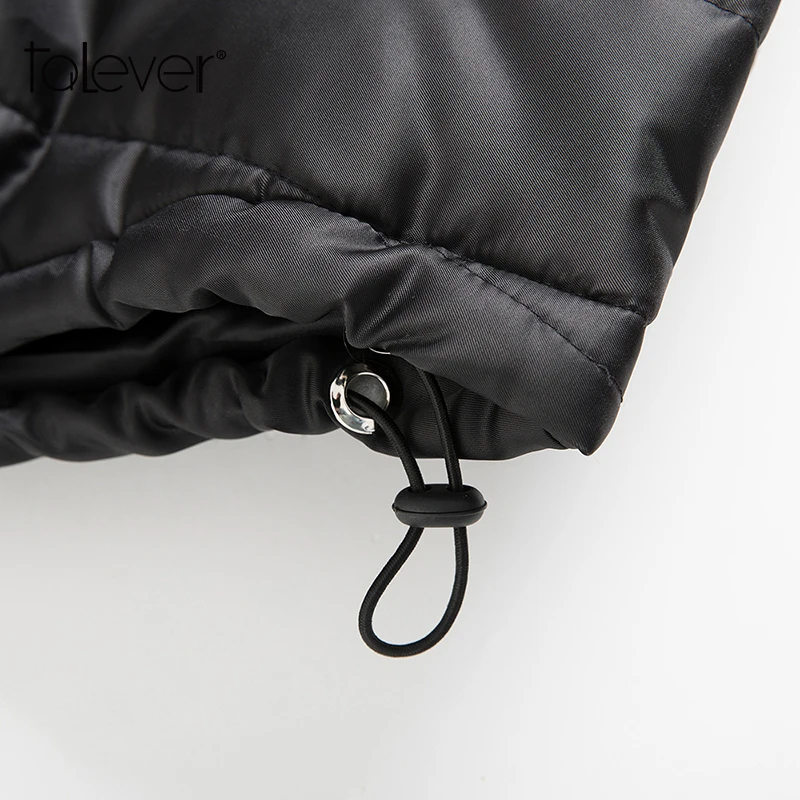 Женская зимняя теплая парка хлопковая черная тонкая пуховая куртка модная