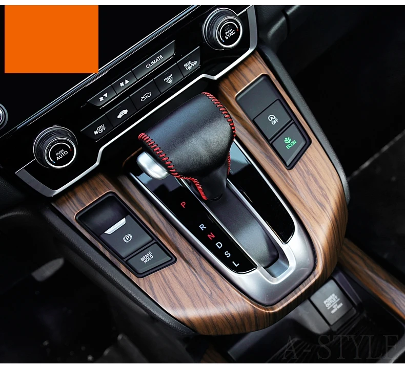 Для HONDA CRV C-RV-18 ABS хромовое углеродное волокно автомобиля Средний CD центр управления интерьерные аксессуары полоса украшение интерьера
