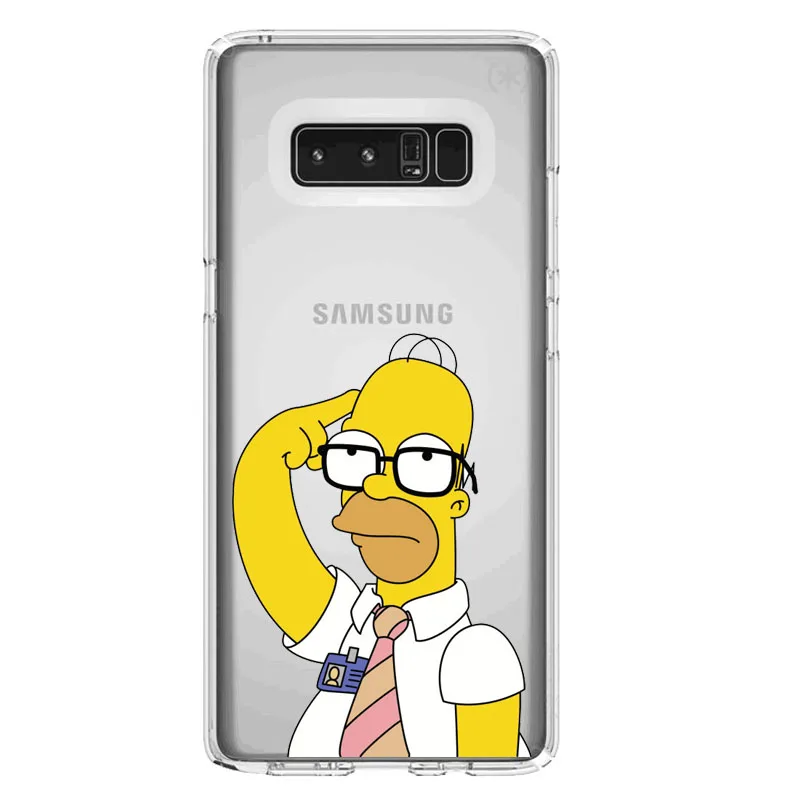 Симпсон ТПУ мягкий чехол для samsung A30 A50 S10LITE S6 S9 S7 S8 S9PIUS S7EDGE 2018A8 A6 NOTE9 NOTE8 A8PIUS A6PIUS