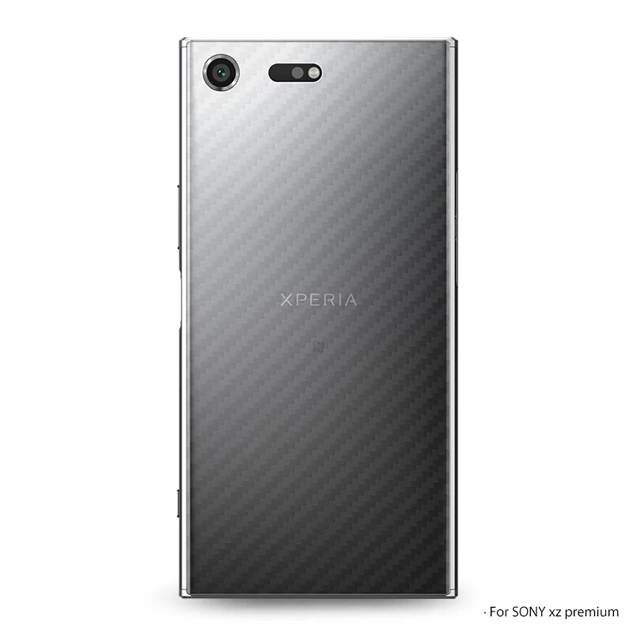 Углеродного волокна Экран протектор для sony XA XA1 ультра завернутый телефон назад