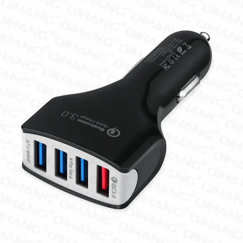 Автомобильное зарядное устройство с 4 usb портами быстрая зарядка 3 0 для iPhone 6 7 8