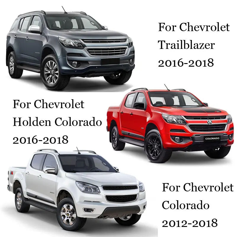 Хромированные дверные ручки для chevrolet trailblazer 2016 2017 2018 colorado holden 2012 + аксессуары