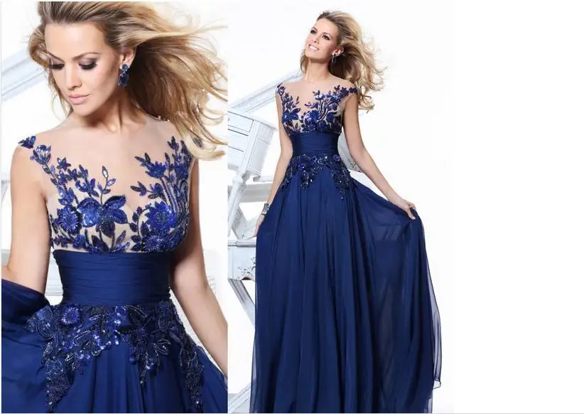 Синее кружевное платье с цветами очаровательное элегантное Новое дизайнерское