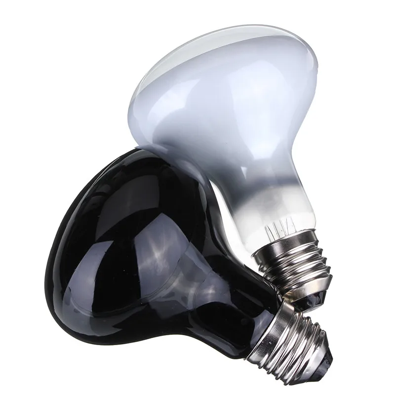 Лампа нагревательная Heat UVA Light Bulb для прогрева рептилий, змей, ящериц, черепах, амфибий, цыплят 1шт 100Вт Е27.