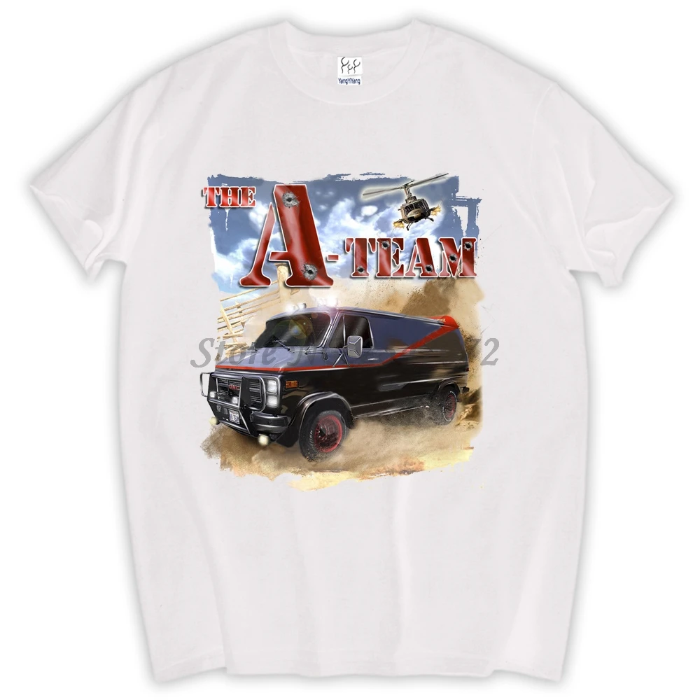 Мужская футболка Ретро The A Team 1983 GMC Vandura Van 80s из 100% хлопка|men t-shirt|t-shirt mencotton t-shirt men |