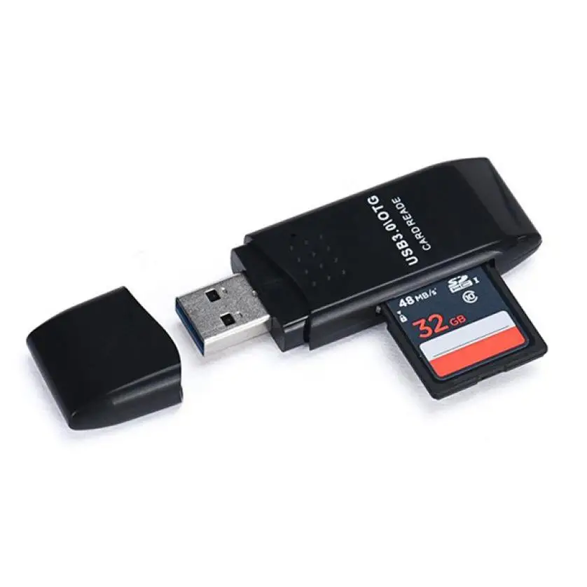 Высокоскоростной MINI 5 Гбит/с Суперскоростной USB 3 0 Micro SD/SDXC TF кардридер адаптер