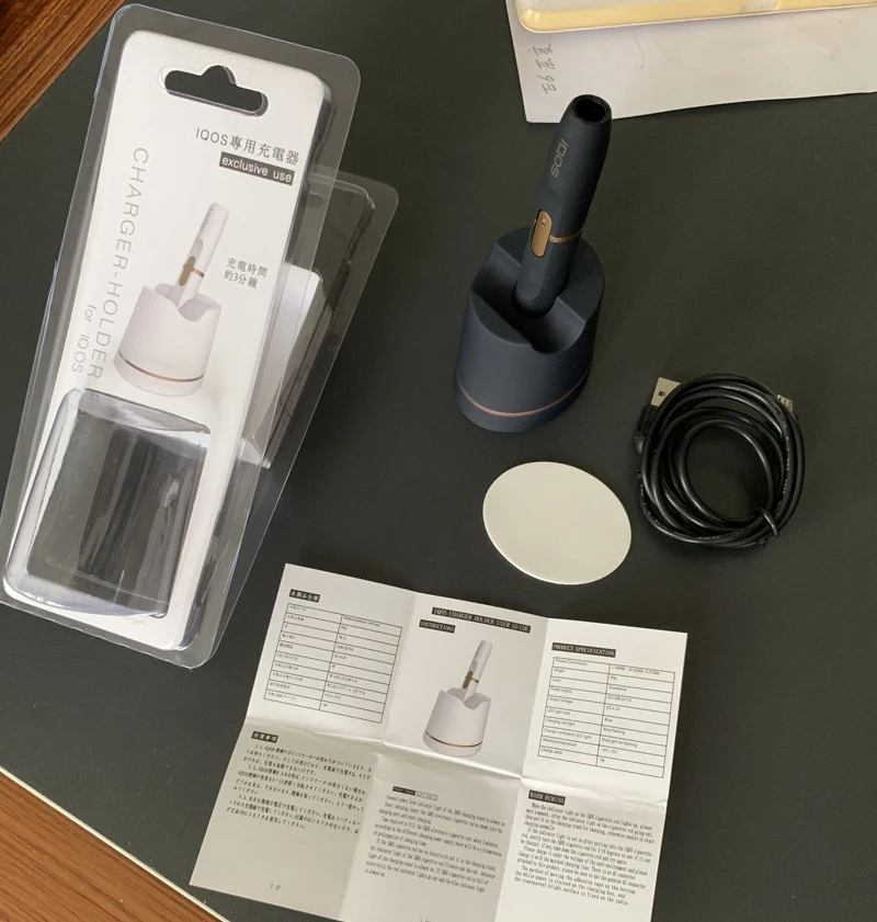 Быстрое зарядное устройство для IQOS 3 минут, полностью черно-белый цвет, дизайн, аксессуары, модный дизайн, зарядное устройство, Подставка для зарядки
