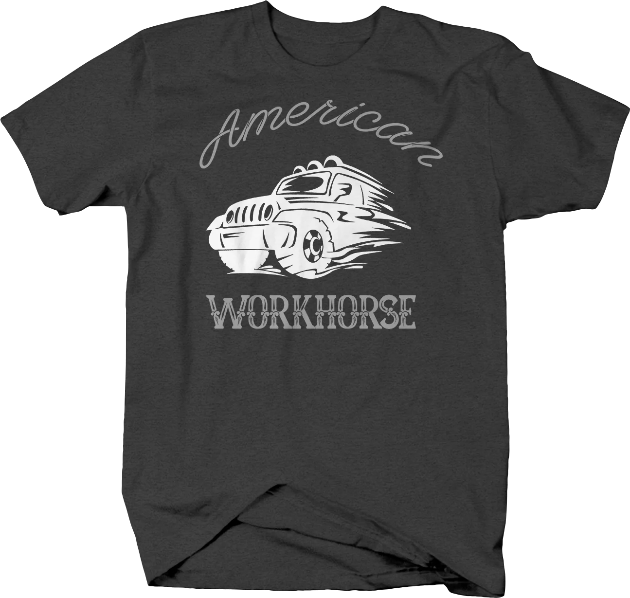 

American Workhorse Off Road 4x4 T-Shirt Men's Cool Casual Tees Fashionable
