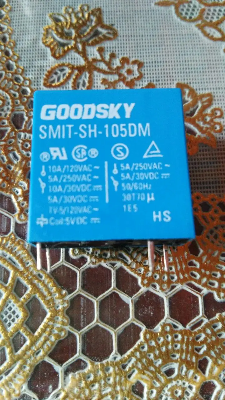 Реле SMIT-SH-105DM может быть заменено HF36F-005 10А 5В постоянного тока | Обустройство дома