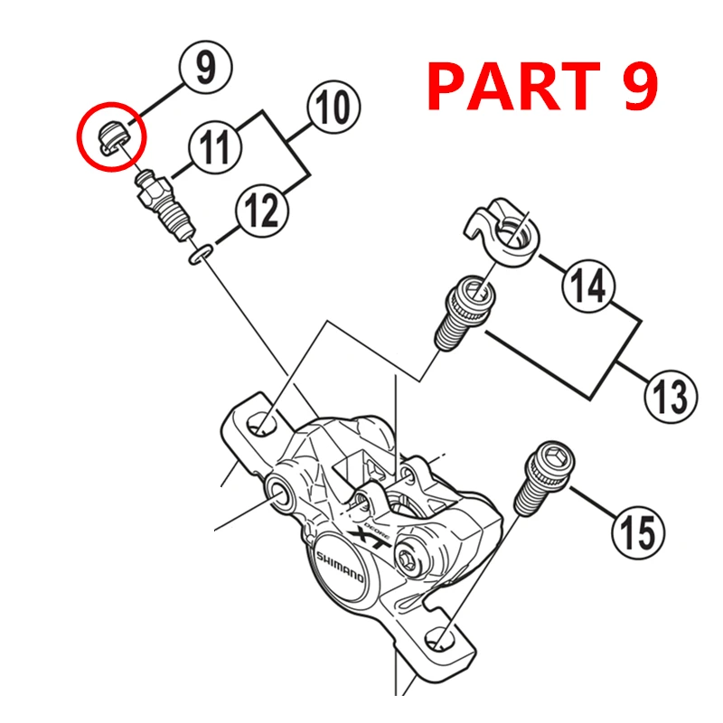 Shimano SLX XT задние дисковые тормоза запасных частей m785 m8000 m985 m9000 R8070 R9170 RS805 RS505 RS405