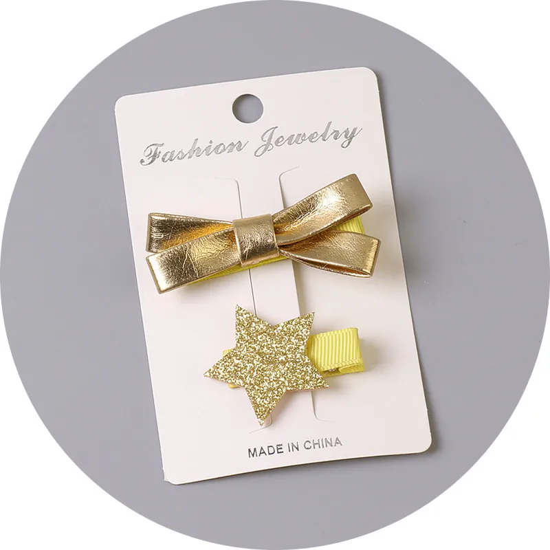 T 2Pcs BalleenShiny/Милая заколка для волос с изображением животных для маленьких девочек; детская заколка для волос с изображением кролика; аксессуары для принцесс; подарки для малышей - Цвет: T 2Pcs