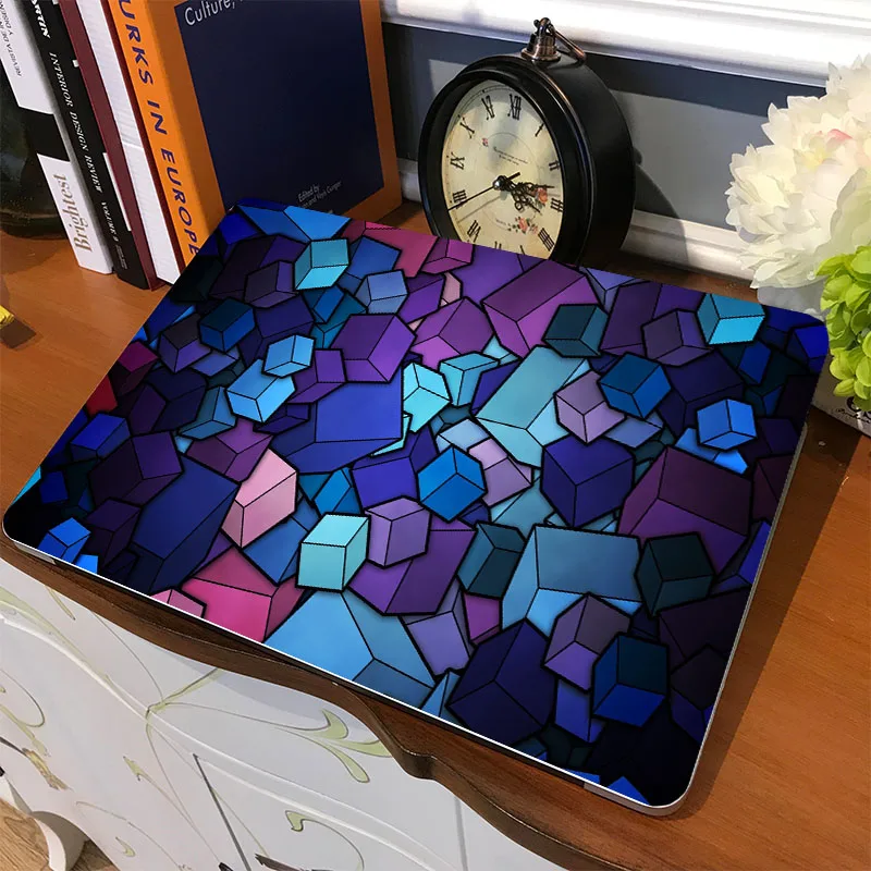 Фиолетовый 3D кубики полное покрытие кожи ноутбука наклейка для Apple Macbook Air Pro retina 11 12 13 15 дюймов hp Mi ноутбук защитная наклейка