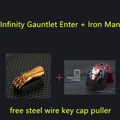 Holioops Высококачественная Заказная клавишная крышка для Marvel Thanos Infinity Gauntlet механическая клавиатура Enter ESC Key cap произведение искусства - Цвет: model 5