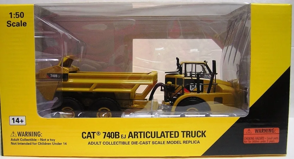 Norscot 1:50 гусеница кошка 740B EJ сочлененный Hauler/Самосвал Инженерное оборудование 55500